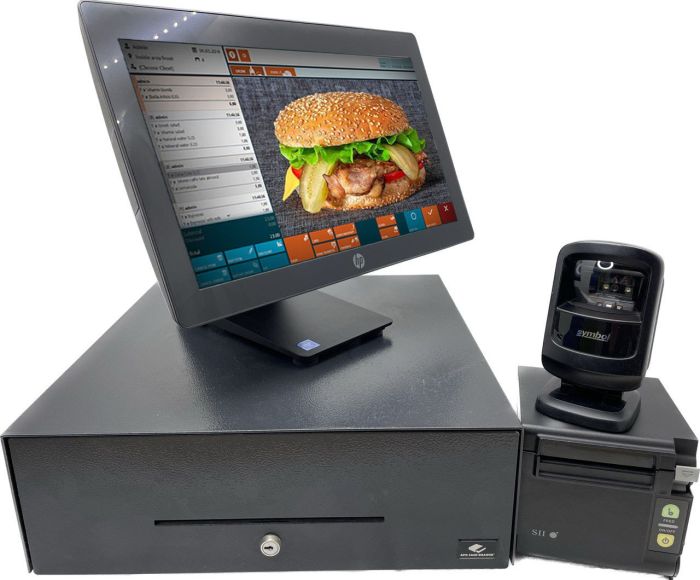 Комплект ПОС в Магазин 1. POS-термінал HP RP9 G1 (Все в одному), з Windows. Проц. intel i5-6500, Два монітори 15,6" тач. і 14" для покупця. 2.POS-принтер SII RP-D10 usb 80 мм + 3.Касова скриня . Б/У, как новое.