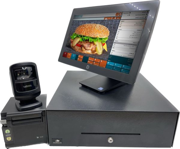 Комплект ПОС в Магазин 1. POS-термінал HP RP9 G1 (Все в одному), з Windows. Проц. intel i3-6100, Два монітори 15,6" тач. і 14" для покупця. 2.POS-принтер SII RP-D10 usb 80 мм + 3.Касова скриня . Б/У, как новое.