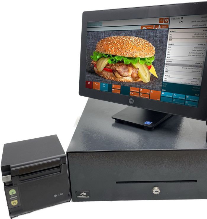 Комплект ПОС для БАРУ та Ресторану 1. POS-термінал HP RP9 G1 (Все в одному), з Windows. Проц. intel G3900, Два монітори 15,6" тач. і 14" для реклами. 2.POS-принтер SII RP-D10 usb 80 мм + 3.Касова скриня . Б/У, как новое.
