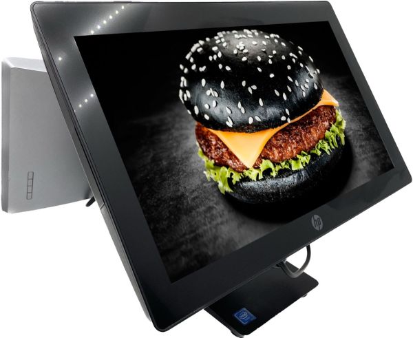 POS-термінал HP RP9 G1 (Все в одному), з Windows. Проц. i3-6100, ОЗУ 8, SSD 120, Два монітори тач 15,6" +14" екран покупця. Б/У як новий